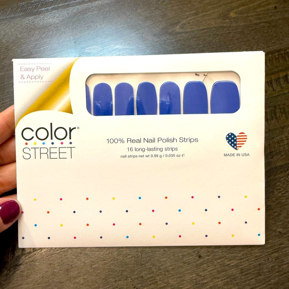 Color Street Nail Polish Strips - “Greeking Out” Royal Blue - Picture 1 of 3